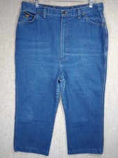 Vintage Wrangler Jeans Sz 36 Womens Fit High Waist Med Wash 35x23 USA Made
