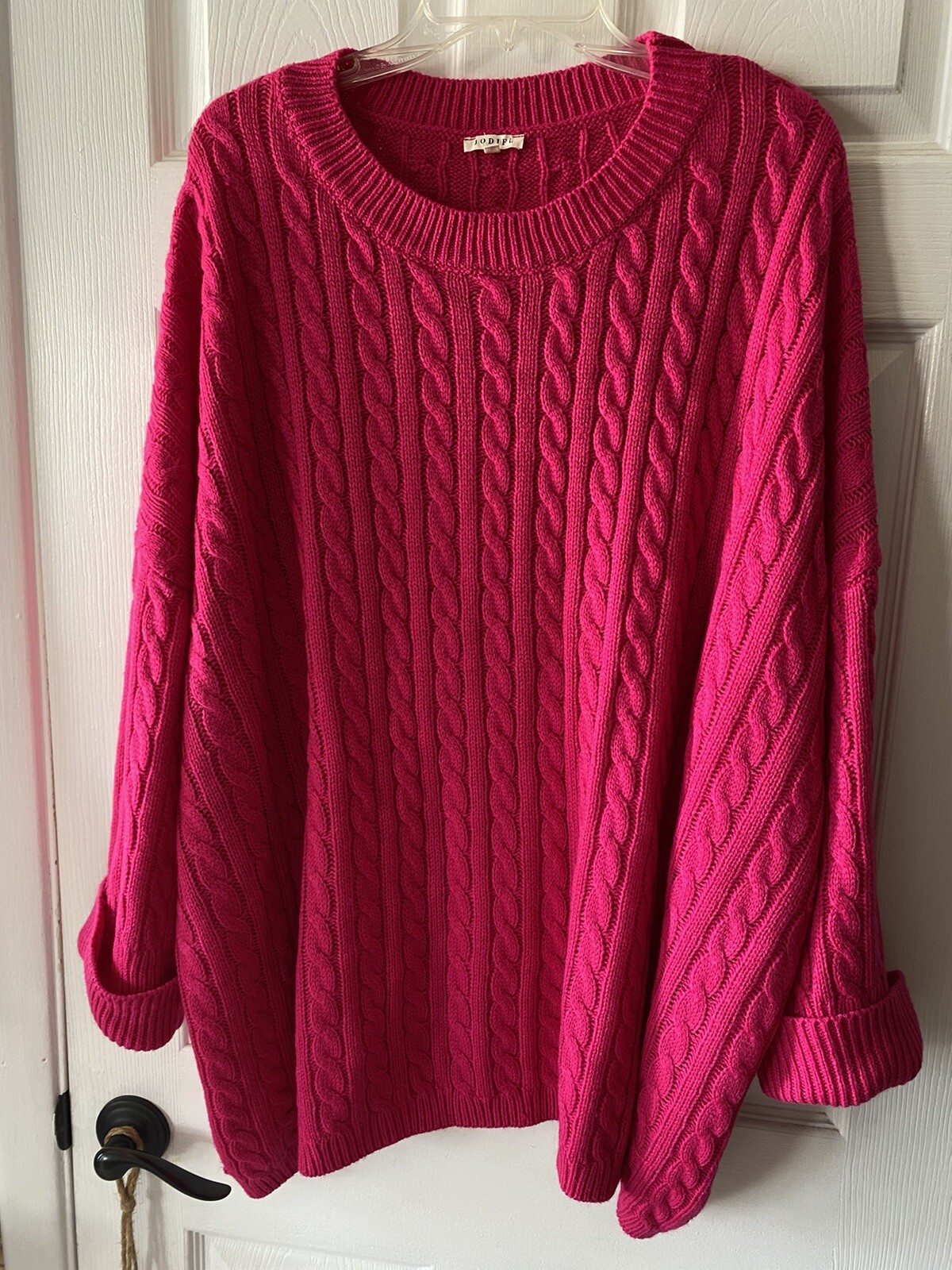 Womens cable knit sweater eBay