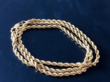 Vintage 14K 1/20 Gold Filled Rope Chain- Stamped- 21  13.2g