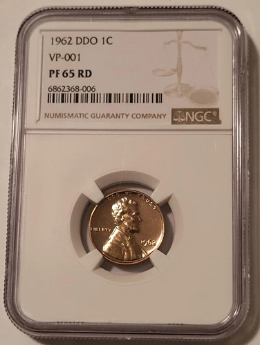 1962 Lincoln Memorial Cent DDO VP-001 Proof PF65 RED NGC
