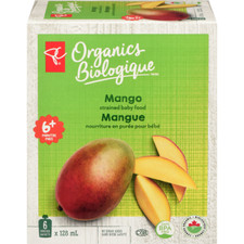 2-Pack PC Organics Mango Strained Baby Food