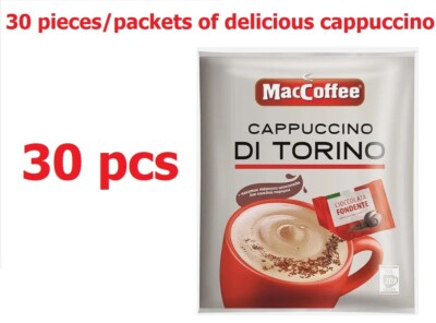 30 pcs Coffee drink 3in1 MacCoffee Cappuccino Di Torino with dark