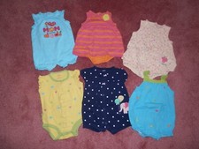 Lot baby Girl Rompers One Piece Size 6 Months
