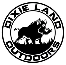 Dixie Land Outdoors Hog Hunting Logo Window decal sticker bow hunting archery