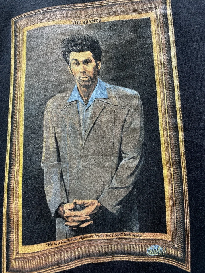 Camiseta The Kramer Seinfeld Talla M Negra Cómic Divertida Camiseta  Foto 4 de 4