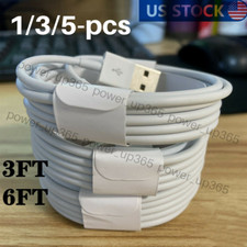 USB Charger Cable Charging Sync Data Cord For Apple iPhone XR X 8 7 6 iPad Lot