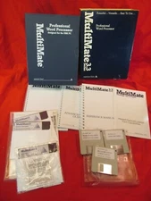 BM PC DOS MULTIMATE 3.3 3.31 WORD PROCESSOR 3.5" & 5 1/4" DISKETTES W/ MANUALS