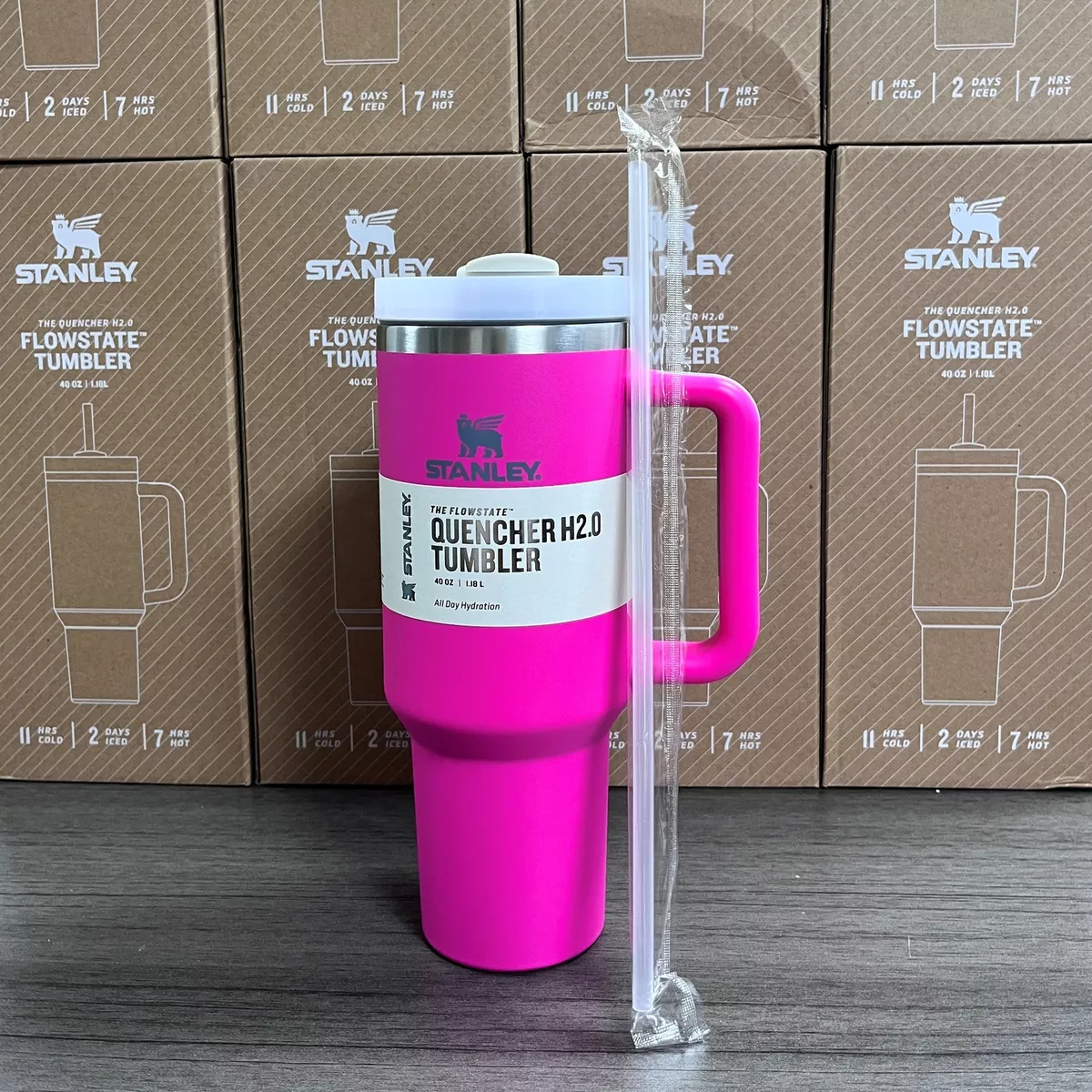 Pink 'The Quencher' H2.0 Flowstate Tumbler, 40 oz by Stanley