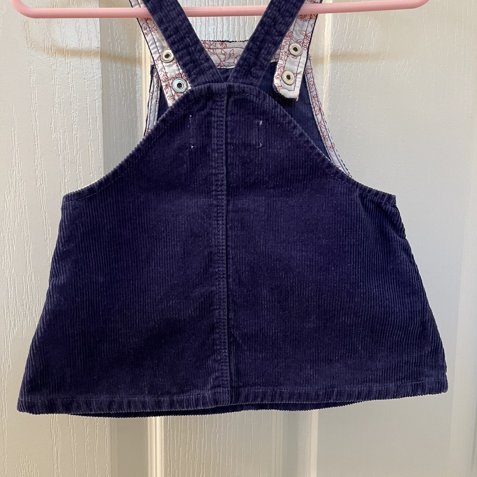 Zara Baby Girl Blue Corduroy Pinafore Dress Jumper Size 36 Months eBay