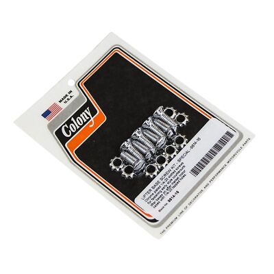 Colony #9814-16 Lifter Base Screw Kit 1/4-20 HD Aftermarket Case Chrome