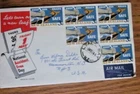 New Zealand 1964 ROAD SAFETY steering wheel & road STAMP BLOCK calendar CACH FDC
