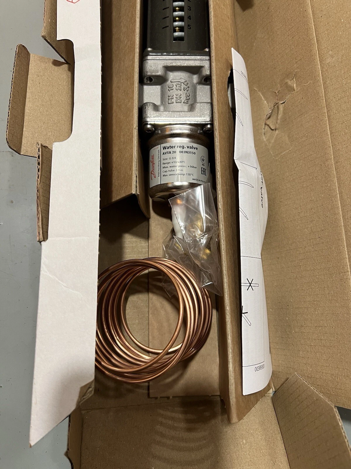 Danfoss 003N3150 AVTA 20 Thermostatic Water Control Valve - New Box Dam INC VAT 4