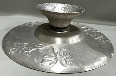 Everlast Lazy Susan Hand-Fordged Aluminum Pedestal #MF 12-Pear Blackberry 15.5''
