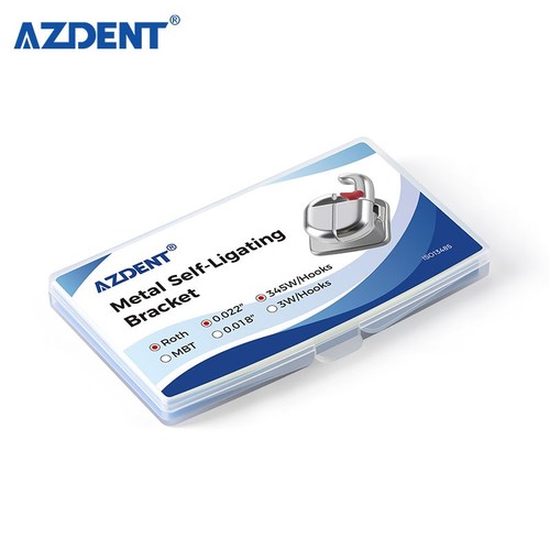 AZDENT Dental Orthodontic Self Ligating Bracket Roth/MBT.022 Braces with Tubes - Picture 8 of 27