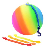 Bal Regenboog Met Koord Johntoy: 23 Cm (29621) Toy NEU