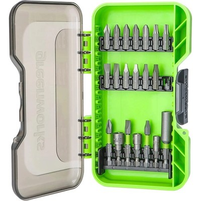 20 Pcs Impact Rated Driving Set for all Greenworks Drills/Drivers& Impact Driver