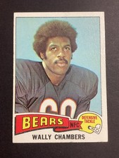1975 Topps Wally Chambers #155 Bears VG-EX Vintage NFL (I)
