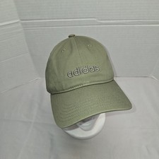 Adidas green aeroready adjustable Strapback baseball hat 100 cotton Nwot