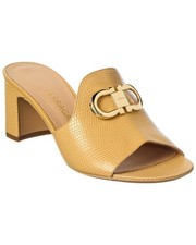 Ferragamo Gancini Leather Sandal Womens