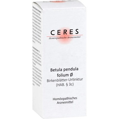 CERES Betula pendula folium Urtinktur 20 ml PZN 12724884