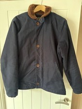 Levi's US Navy N1 N3 Sherpa Deck Jacket Vintage Fashion, Blue, Medium