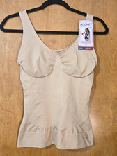 Jockey Woman s Core Body Smoothing No Seams Tank Cami Beige Size L NWT