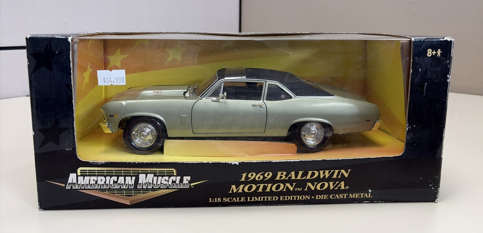 Ertl American Muscle - 1969 Baldwin Motion Camaro - Échelle 1/18 - Moulée Sous Pression