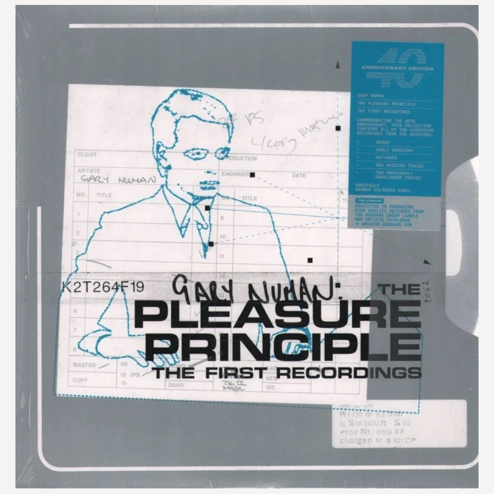 GARY NUMAN Pleasure Principle First Recordings ORANGE VINYL 2LP SEALED 40th
