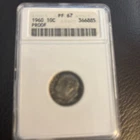 Roosevelt Silver Dime 1960 PCGS PR 67 Proof Silver 10-Cent Coin (check Toning)