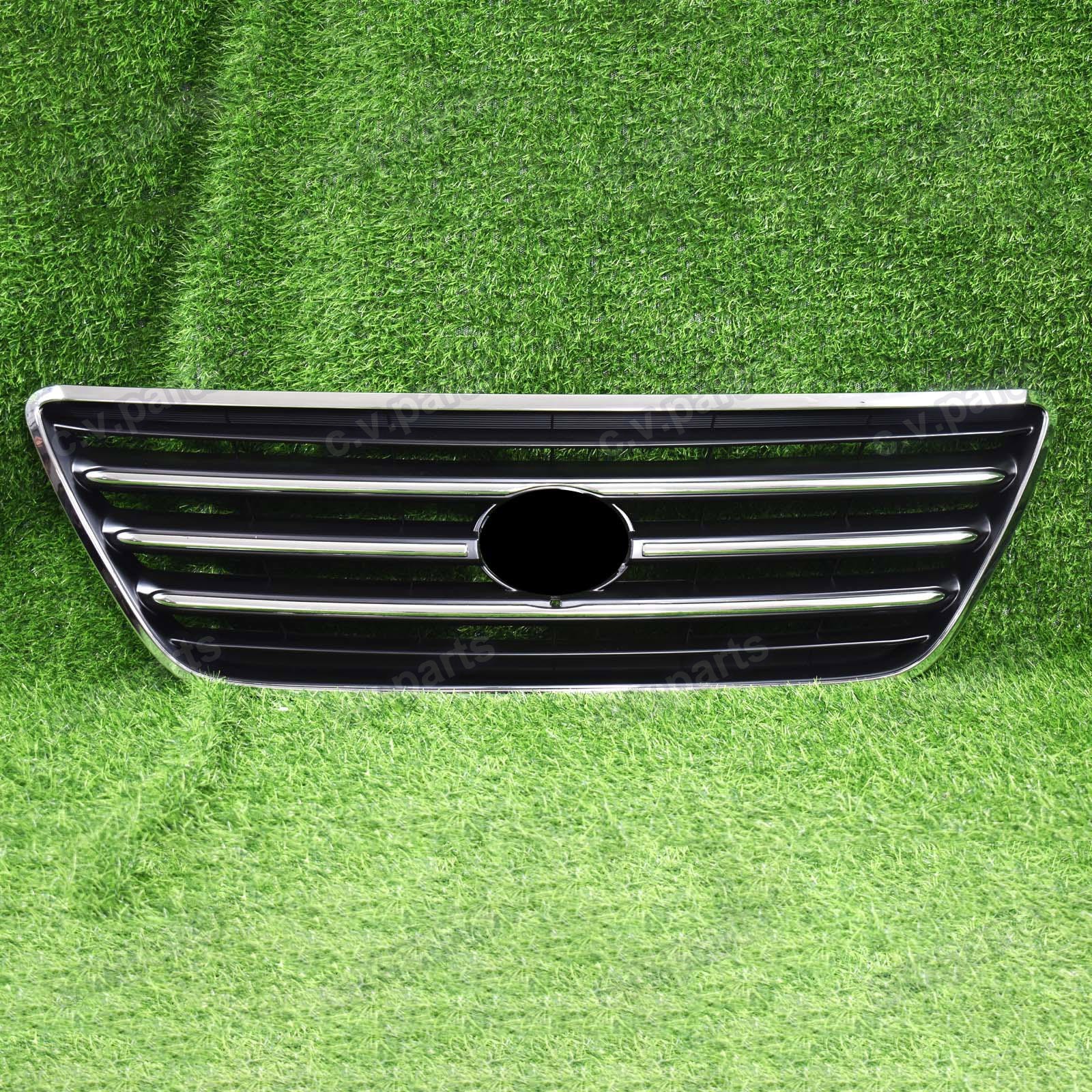 For 2003-2009 Lexus GX470 Chrome Front Bumper Grille Assembly Upper Grill Black