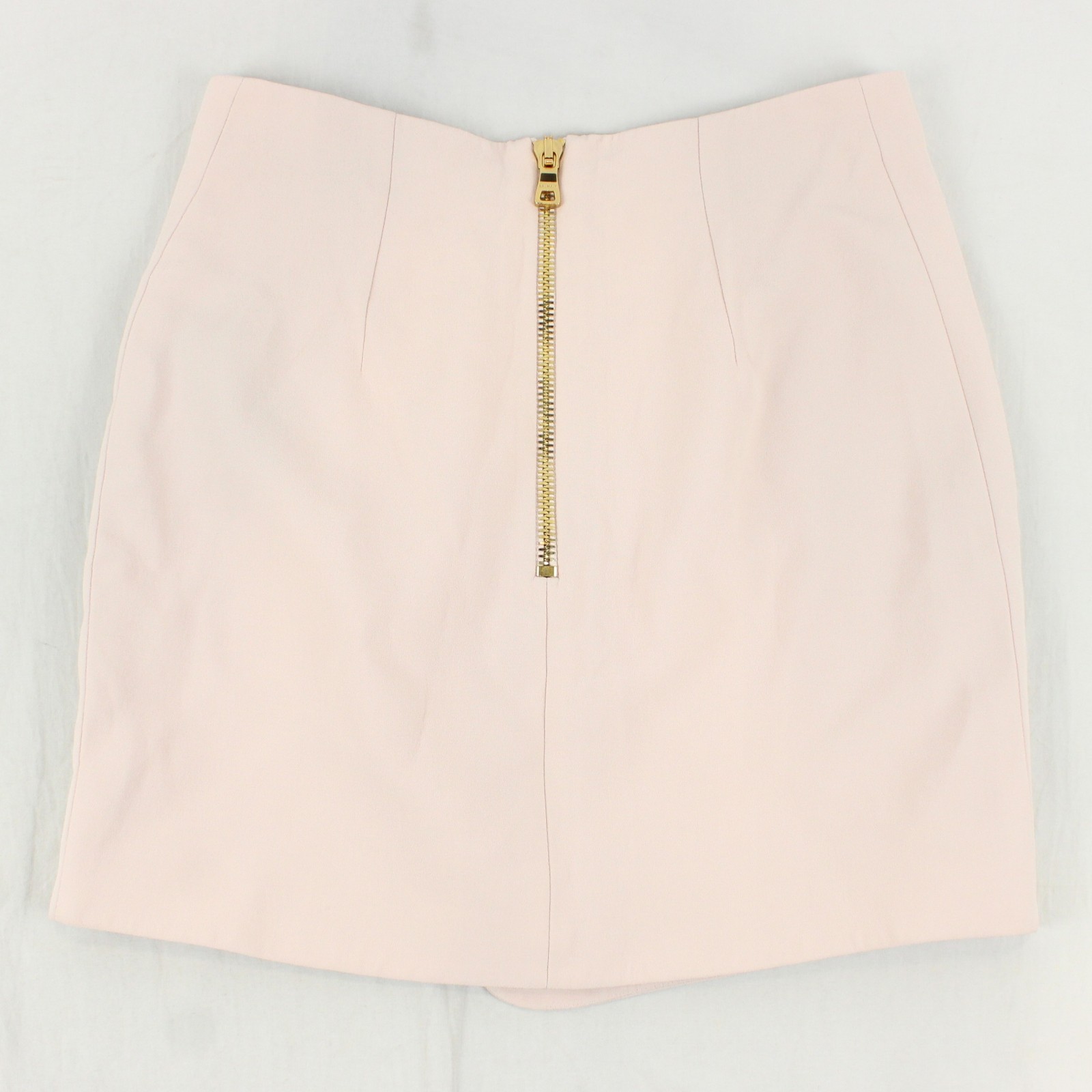 Balmain Asymmetric Mini Wrap Viscose Crepe Skirt In Pink - Women's Size EU 36 - second product detail image