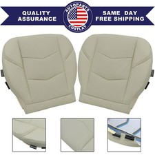 New Fits 2015-2020 Cadillac Escalade Front Both Bottom Leather Seat Cover Tan New Fits 2015-2020 Cadillac Escalade Front Both Bottom Leather Seat Cover Tan