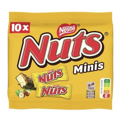 Nestle Nuts Mini mit Karamell und Haselnüssen Packung 185g
