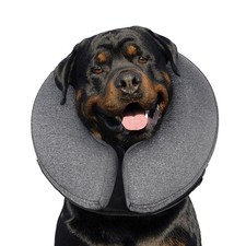 Inflatable Dog Cone Soft Donut Recovery Collar After Surgery for Large Dogs