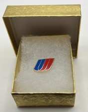 United Airlines Tulip Logo Lapel Pin Small Cloisonn&eacute; Repro Gift - small