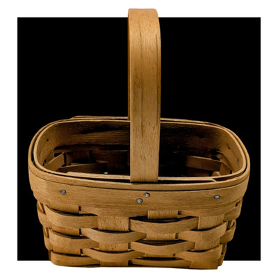 LONGABERGER BASKET 2003 Small Rectangular 5.5 x 3.5 x 3 Stationary Handle