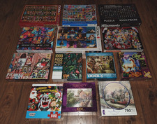 LOT OF 13 New SEALED Jigsaw Puzzles Eccentric Collection 500-750-1000 Pieces