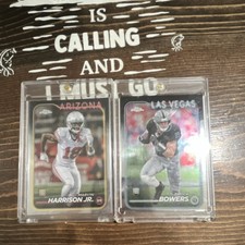 Topps Chrome Marvin Harrison Jr. Arizona Brock Bowers Las Vegas Card Lot - 2