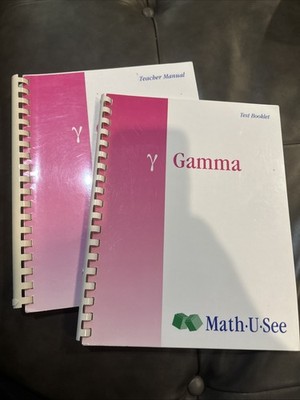 Math-U-See Gamma Teacher Manual, Test Booklet