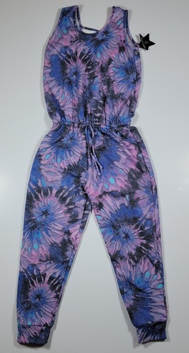 Pixie Lane Girls Size 8 Jumper Jumpsuit Tie Dye Sleeveless Ballerina New