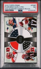 2010 #PSBP CARSON PALMER/JORDAN SHIPLEY/TAYLOR PRICE/TOM BRADY 111/124 PSA 7