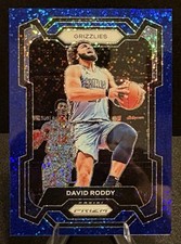 2023-24 Panini Prizm Blue Sparkle Prizm SP /144 David Roddy #267 - Grizzlies
