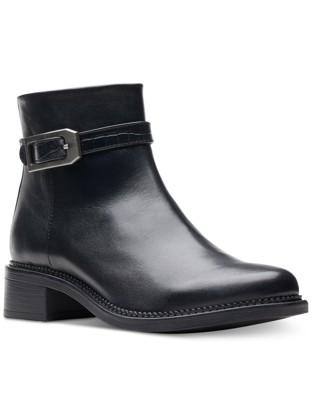 Женские ботильоны Maye Grace из кожи Maye Grace с ремешком из искусственной кожи черного цвета из КОЛЛЕКЦИИ CLARKS, 8 М