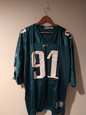 Vintage 90s Starter Philadelphia Eagles Harmon #91 NFL Jersey Made