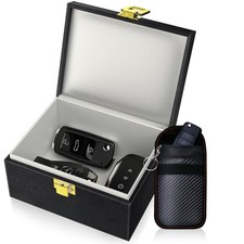 Faraday Box with Faraday Bags for Car Keys, Car Key Signal Blocking Box, Keyl...