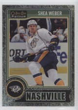 2014-15 O-Pee-Chee Platinum Black Ice 2/25 Shea Weber #110 HOF 0c3
