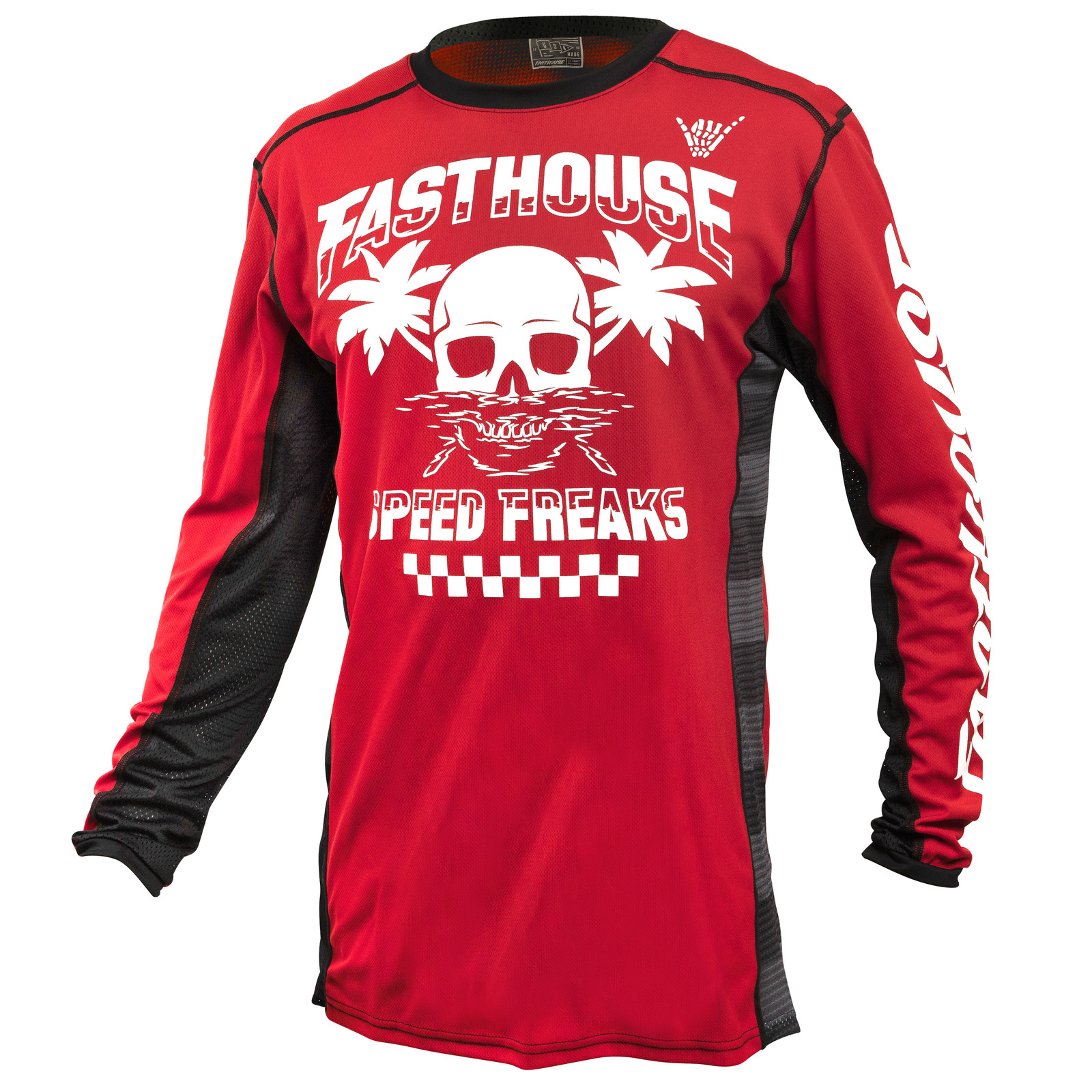 Футболка с длинным рукавом Fasthouse Usa Grindhouse Subside 2022 красная 2XL
