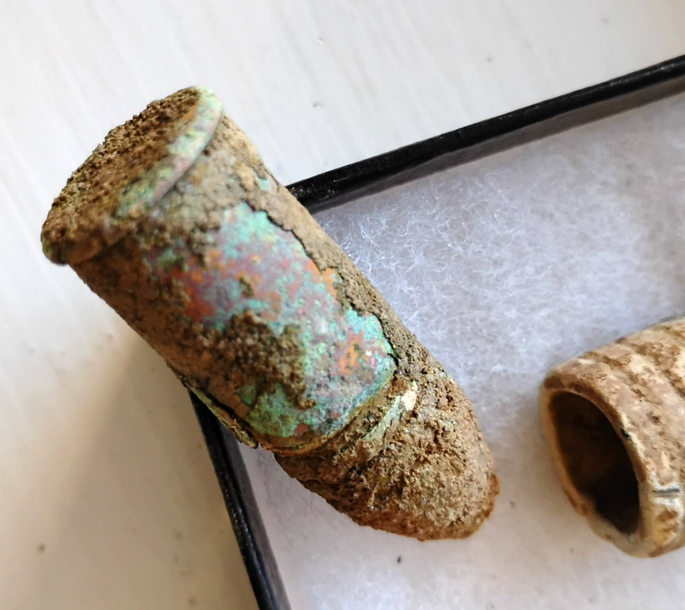 Dug Civil War Spencer Carbine Bullets & 2 Others in Riker Case | eBay