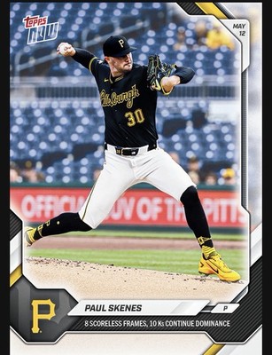 Paul Skenes - 2026 MLB Topps NOW  - Card 191- Presale - Pirates!!