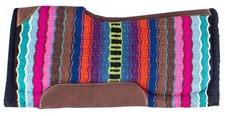 Showman 34" x 36" Multicolor Memory Felt Bottom Saddle Pad